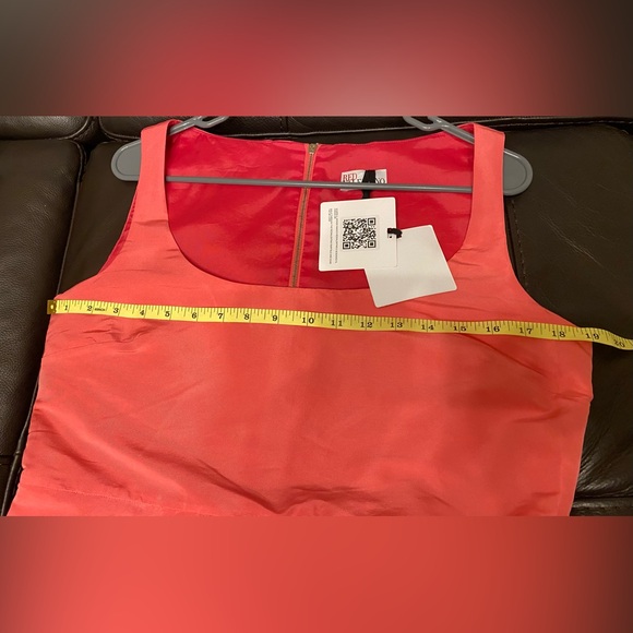 Red Valentino Dress Women Pink Taffeta Ruffle Hem - Picture 11 of 15